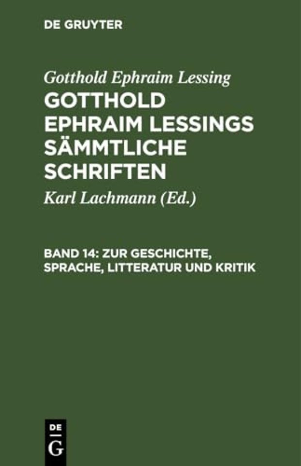 Zur Geschichte, Sprache, Litteratur und Kritik – (Fortsetzung.)