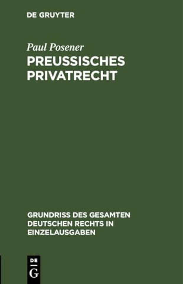Preußisches Privatrecht