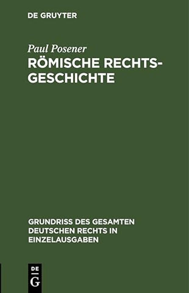 Romische Rechtsgeschichte