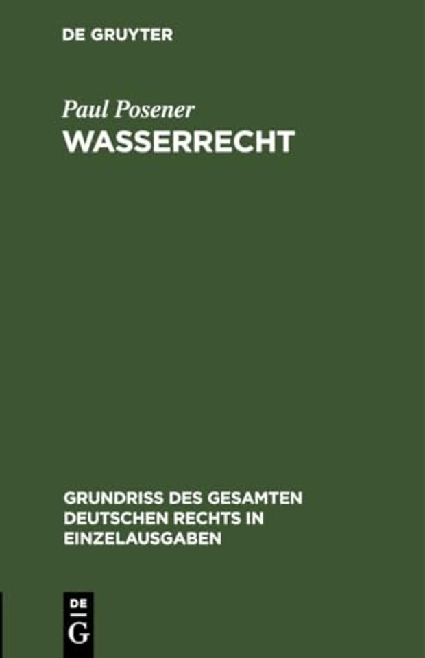 Wasserrecht