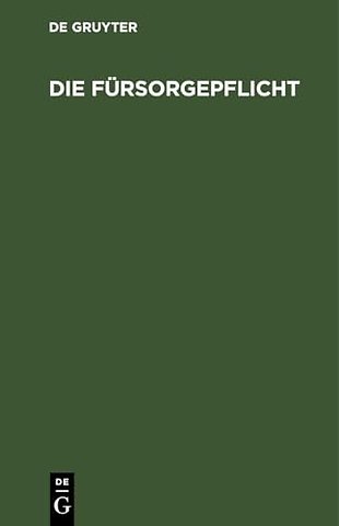 Die Fursorgepflicht