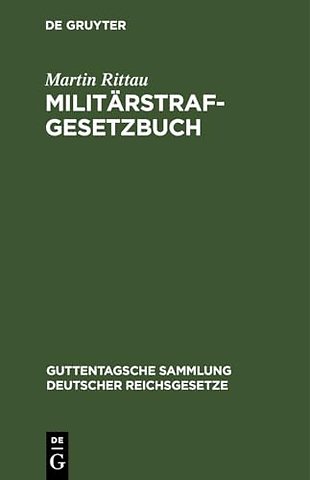 Militärstrafgesetzbuch – in der Fassung der Verordnung vom 10. Oktober 1940; (RGBl. I S. 1347)