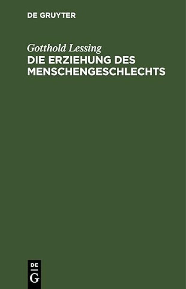 Die Erziehung Des Menschengeschlechts