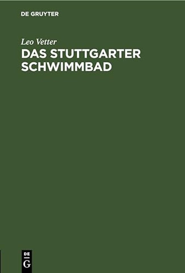 Das Stuttgarter Schwimmbad