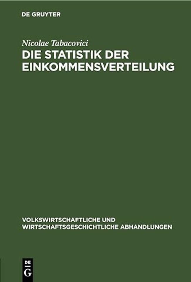 Die Statistik Der Einkommensverteilung