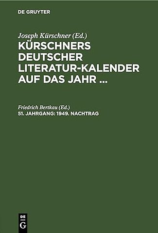 1949. Nachtrag