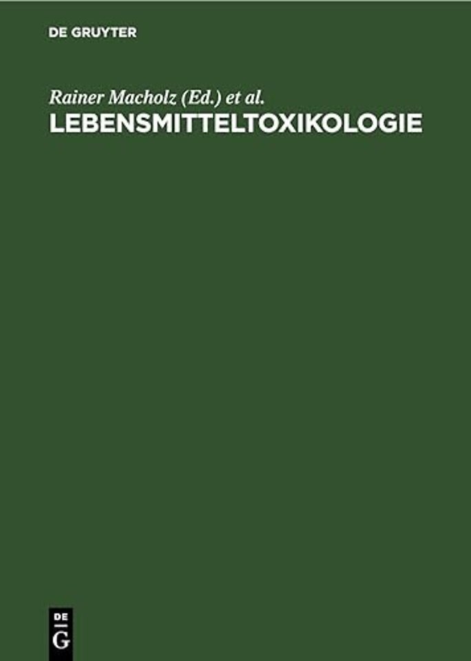 Lebensmitteltoxikologie