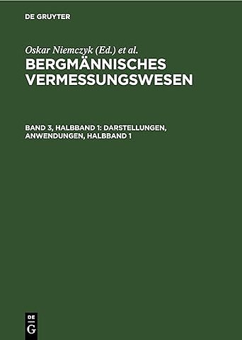 Darstellungen, Anwendungen, Halbband 1