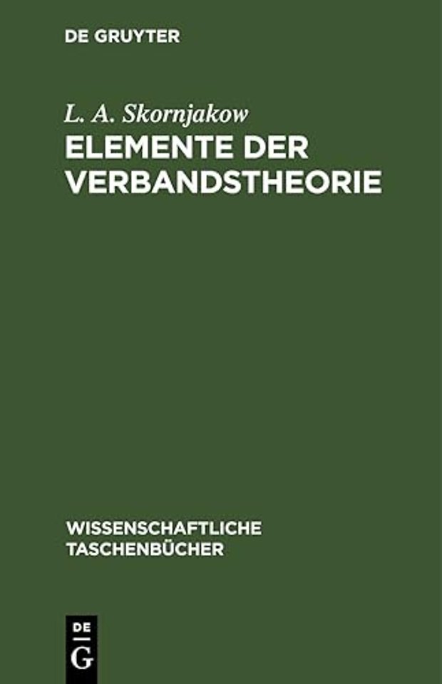 Elemente Der Verbandstheorie