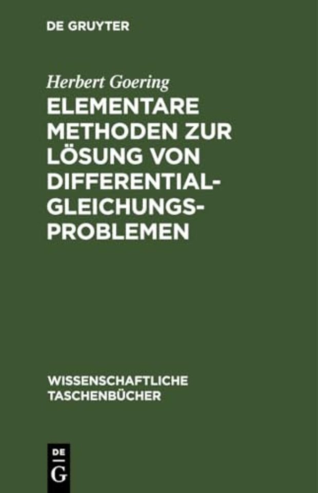 Elementare Methoden Zur Losung Von Differentialgleichungsproblemen