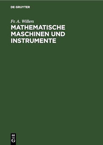 Mathematische Maschinen Und Instrumente
