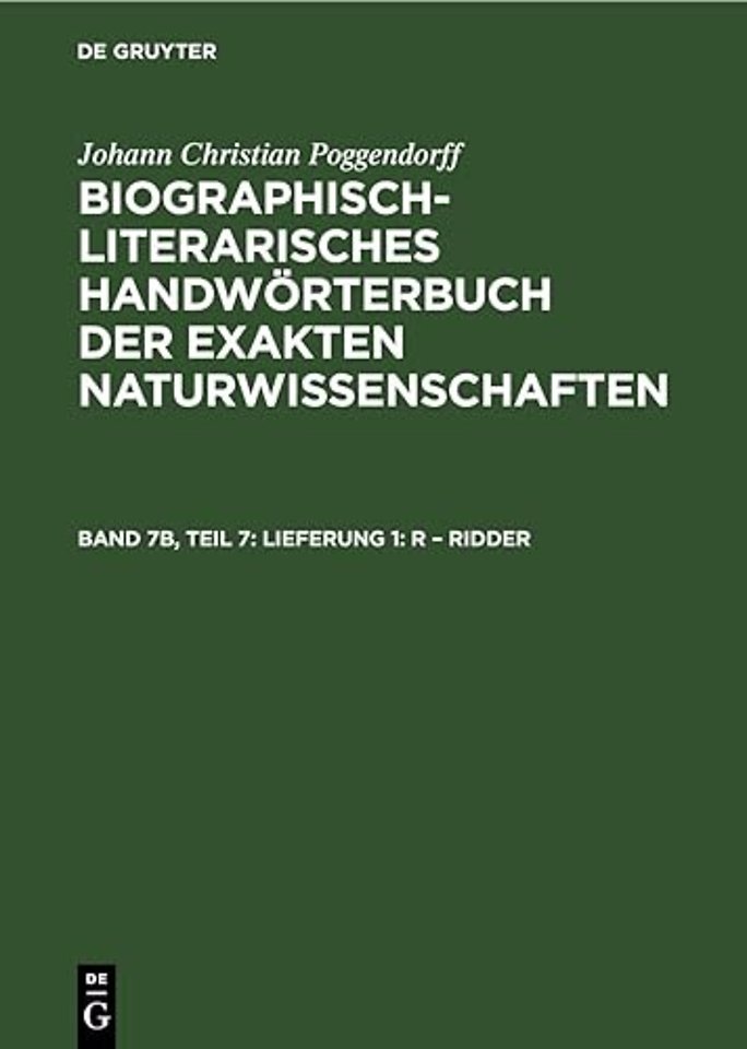 Lieferung 1: R – Ridder