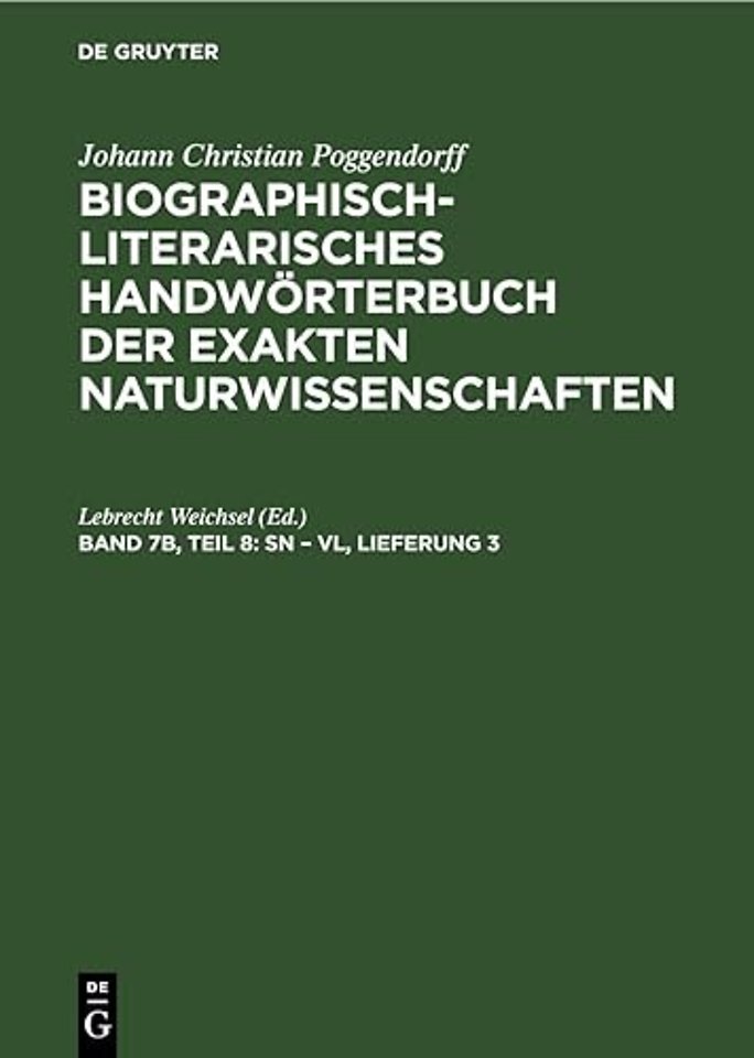 Sn – Vl, Lieferung 3