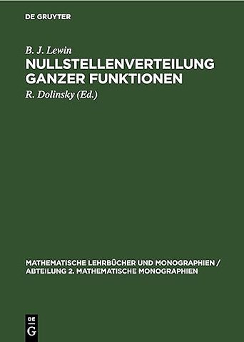 Nullstellenverteilung Ganzer Funktionen