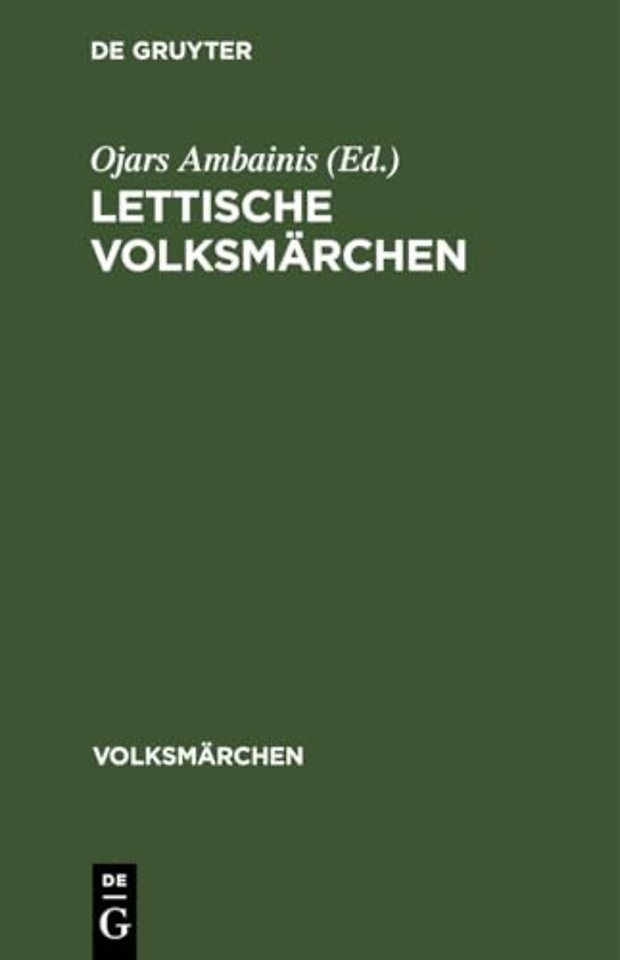 Lettische Volksmarchen