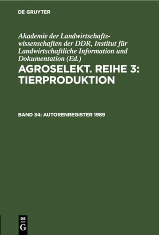 Autorenregister 1989