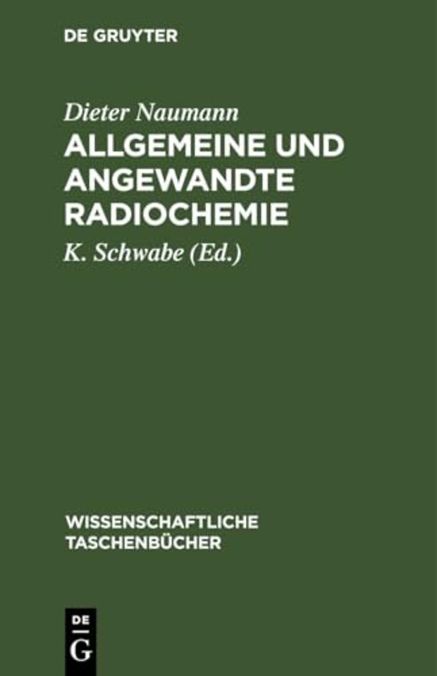 Allgemeine Und Angewandte Radiochemie