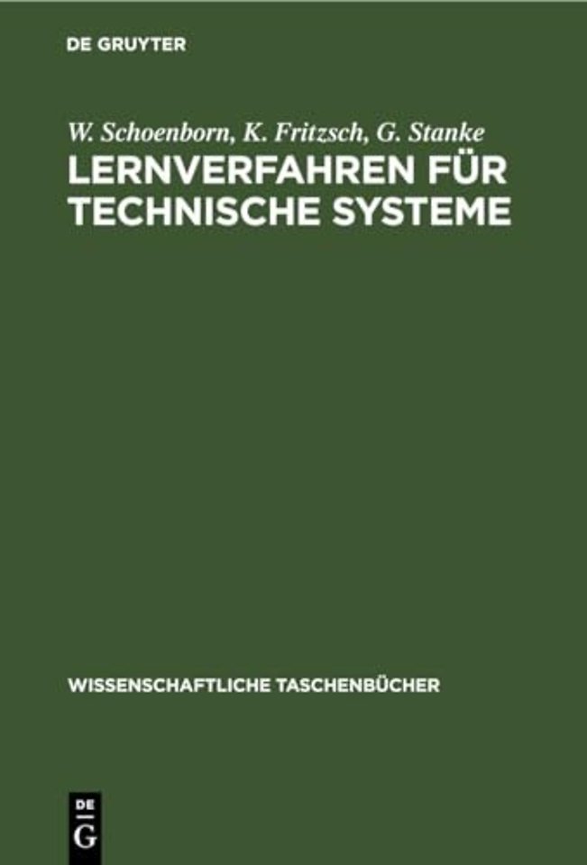 Lernverfahren Fur Technische Systeme