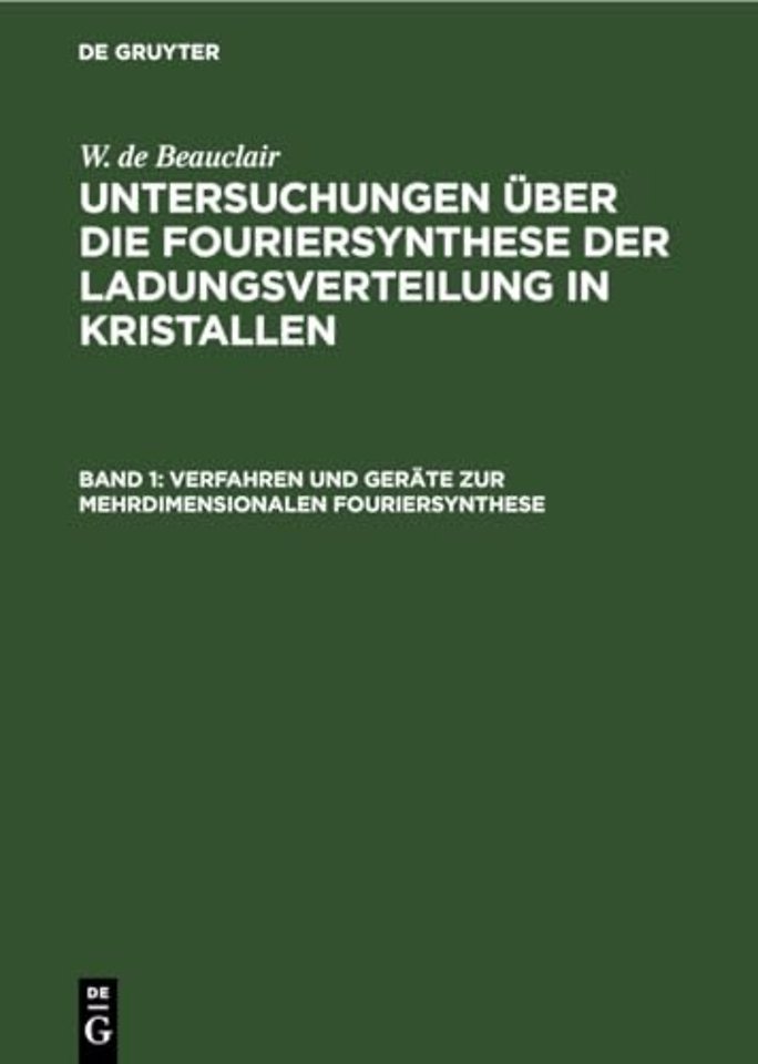 Verfahren Und Gerate Zur Mehrdimensionalen Fouriersynthese