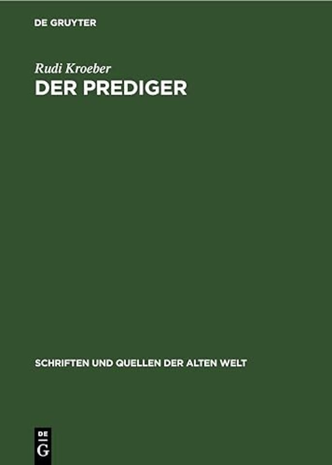 Der Prediger – Hebräisch und Deutsch