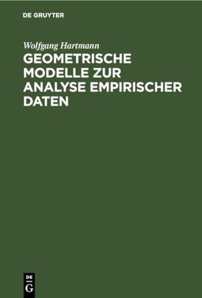 Geometrische Modelle Zur Analyse Empirischer Daten