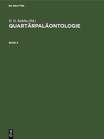 Quartarpalaontologie. Band 6