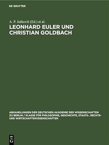 Leonhard Euler Und Christian Goldbach