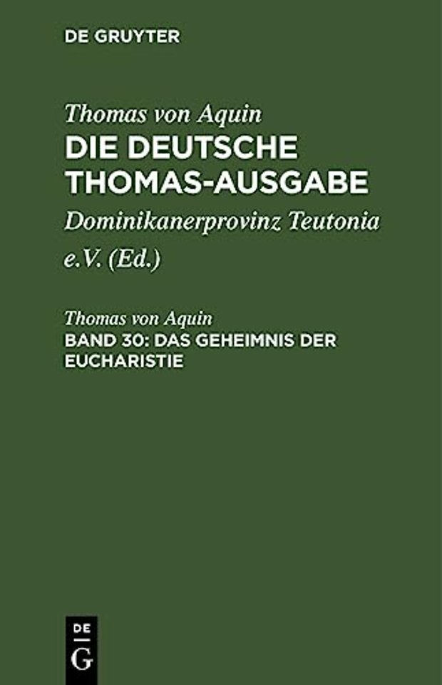 Das Geheimnis Der Eucharistie