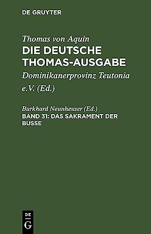 Das Sakrament der Busse – III: 84–90, Supplement 1–16