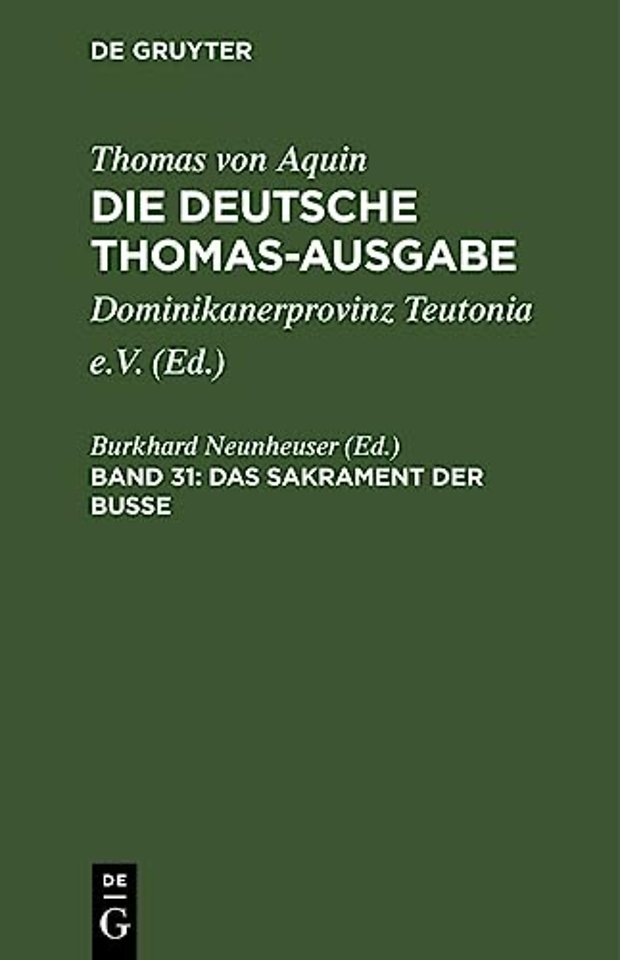 Das Sakrament der Busse – III: 84–90, Supplement 1–16