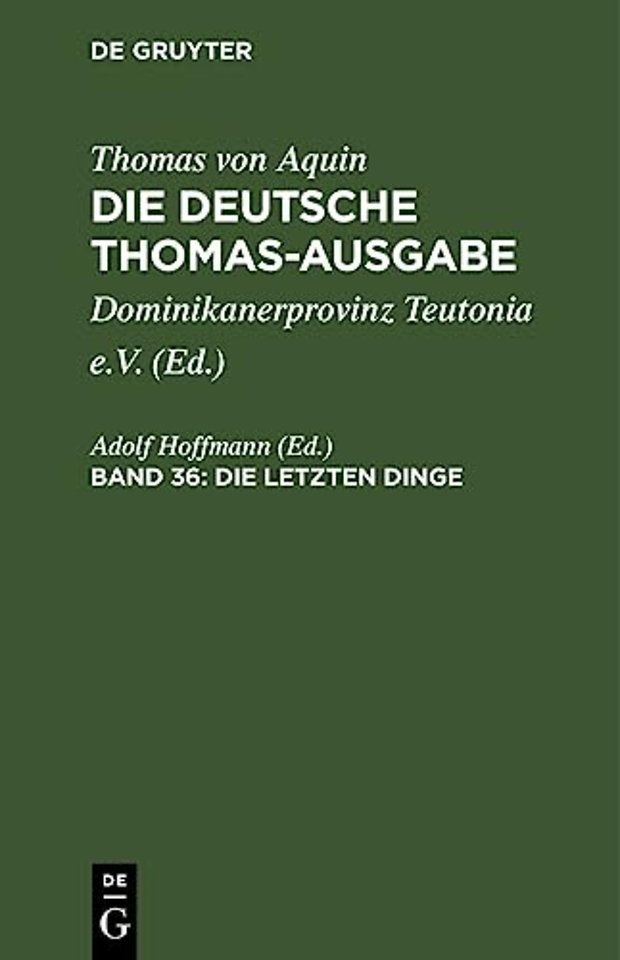 Die Letzten Dinge – Supplement, 87–99