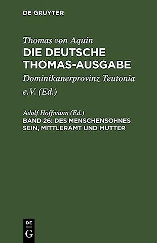 Des Menschensohnes Sein, Mittleramt und Mutter – III: 16–34