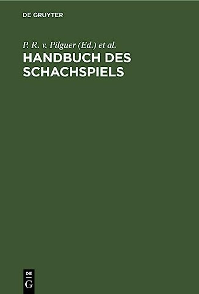 Handbuch des Schachspiels