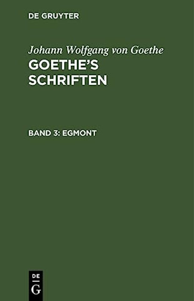 Egmont – Ein Trauerspiel in fünf Aufzügen