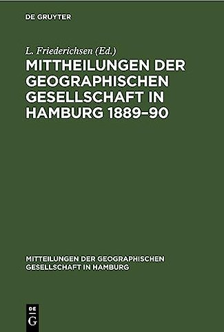 Mittheilungen der Geographischen Gesellschaft in Hamburg 1889–90