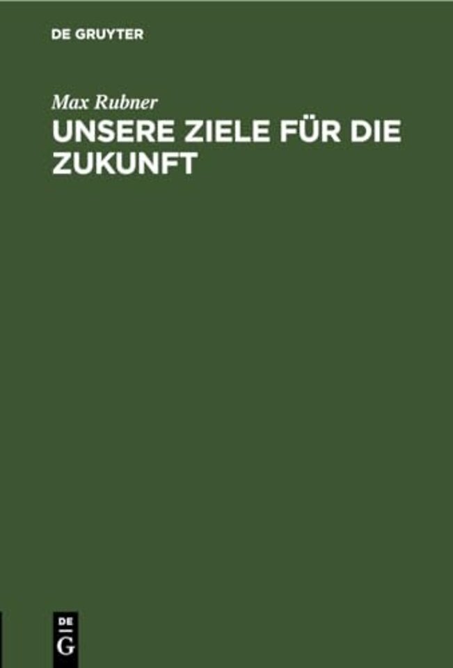 Unsere Ziele Fur Die Zukunft