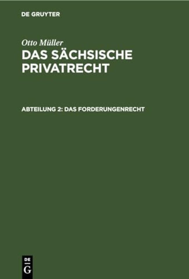 Das Forderungenrecht