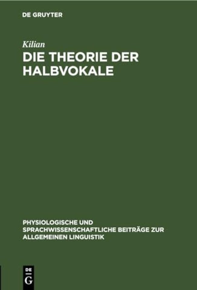 Die Theorie Der Halbvokale