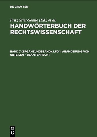 Abänderung von Urteilen – Beamtenrecht