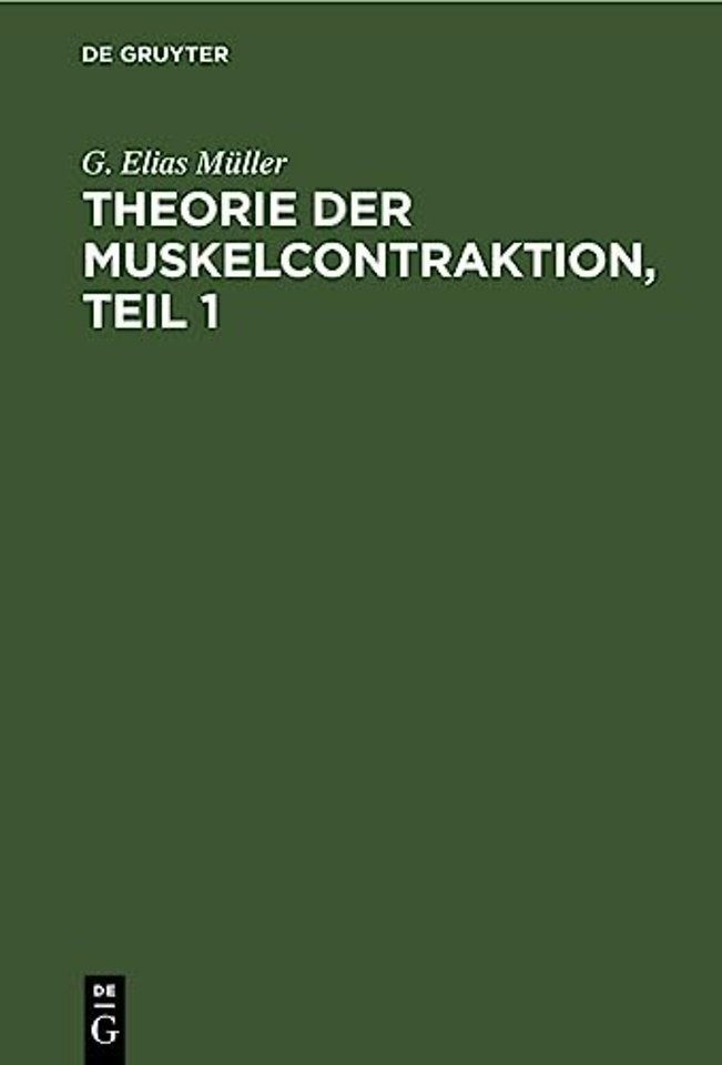Theorie Der Muskelcontraktion, Teil 1