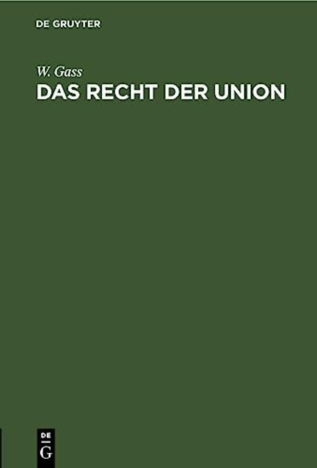 Das Recht Der Union