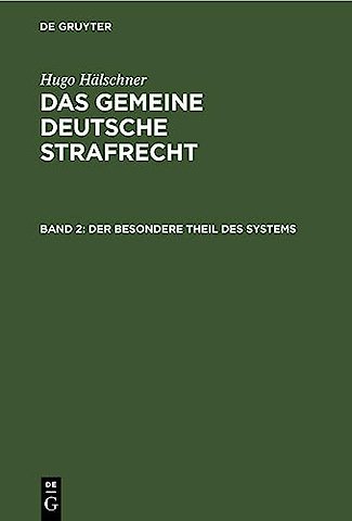 Der besondere Theil des Systems