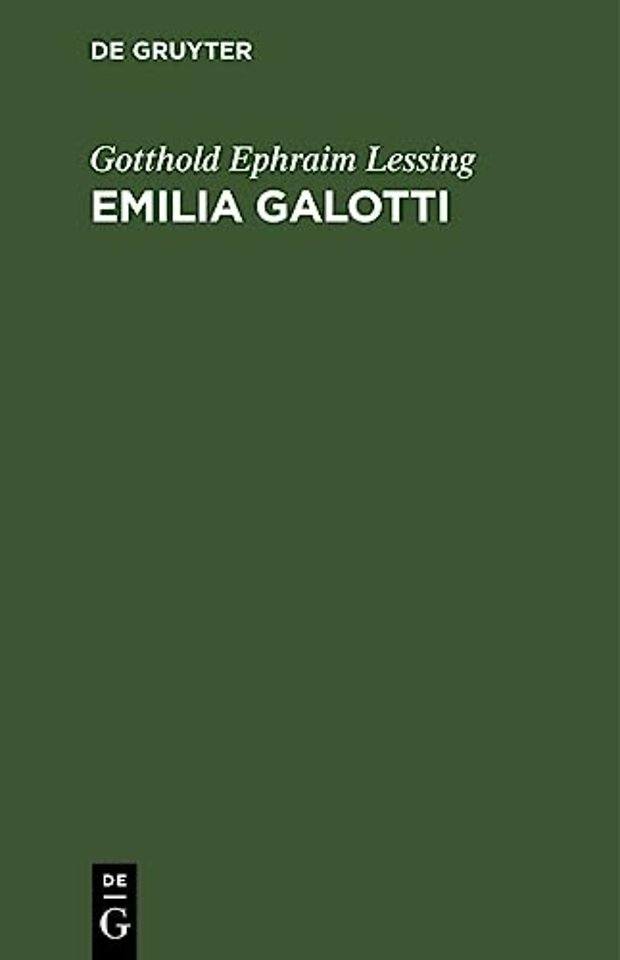Emilia Galotti – Ein Trauerspiel in fünf Aufzügen