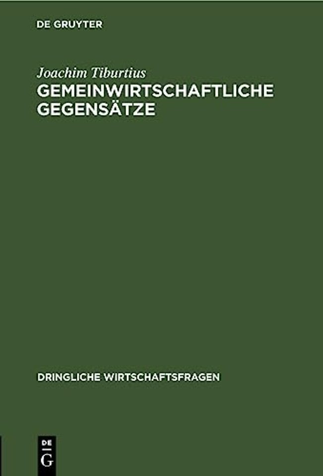 Gemeinwirtschaftliche Gegensatze