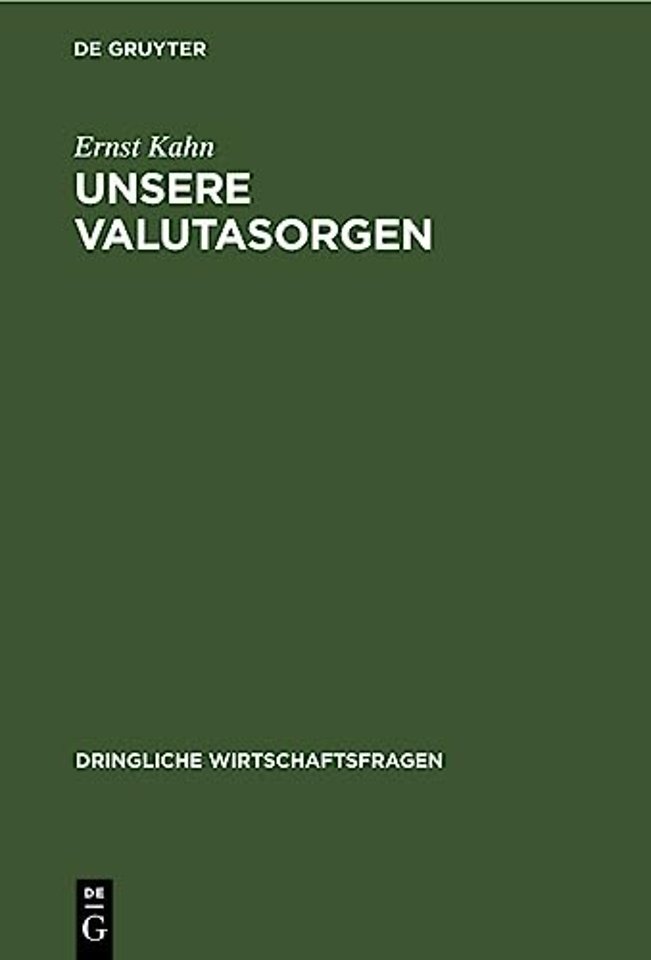 Unsere Valutasorgen