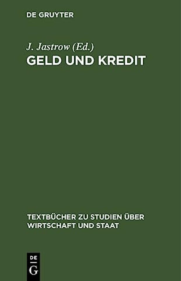 Geld Und Kredit