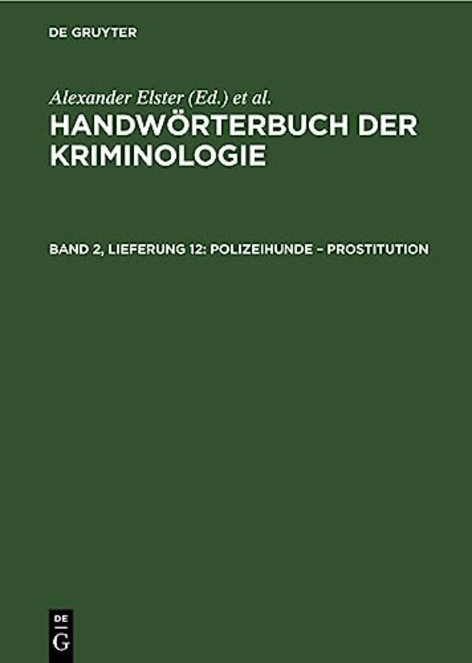 Polizeihunde – Prostitution