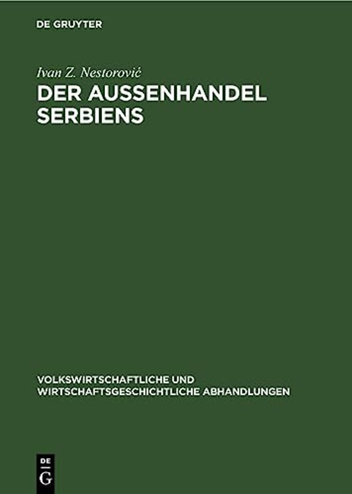 Der Außenhandel Serbiens