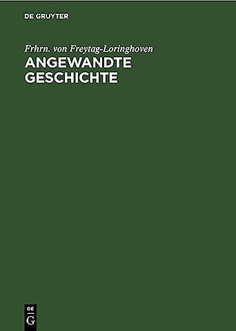 Angewandte Geschichte – Ein Versuch
