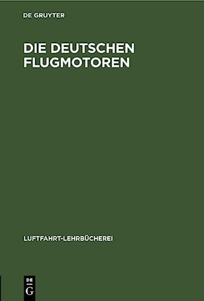 Die Deutschen Flugmotoren